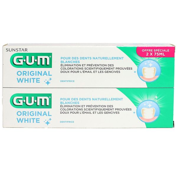 Dentifrice Original White blancheur 2x75 ml