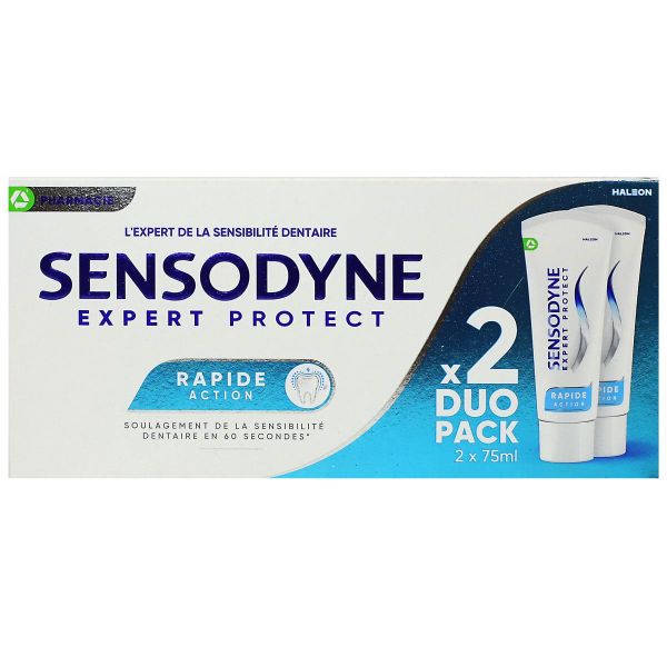 Expert Protect dentifrice Rapide Action 2x75ml