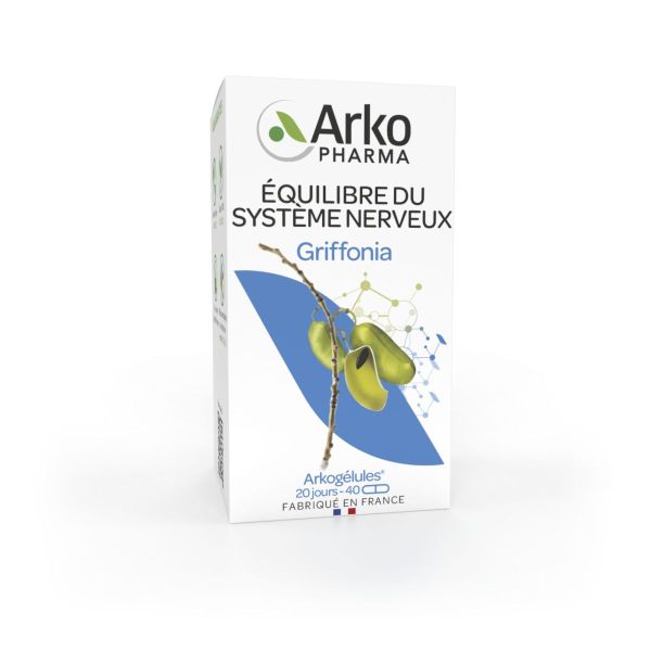 Arkogélules griffonia 150mg 5-HTP 40 gélules