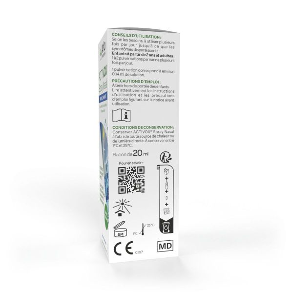 Activox spray nasal rhume rhinite 20ml