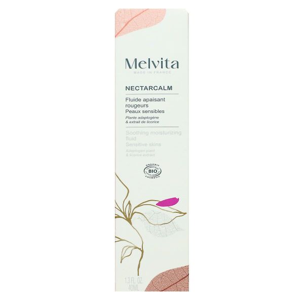 NectarCalm fluide apaisant rougeurs bio visage et cou peau normale 40ml