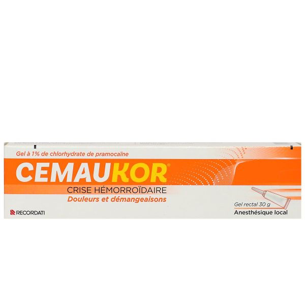 Cemaukor 1% gel hémorroïdes douleurs et démangeaisons 30g