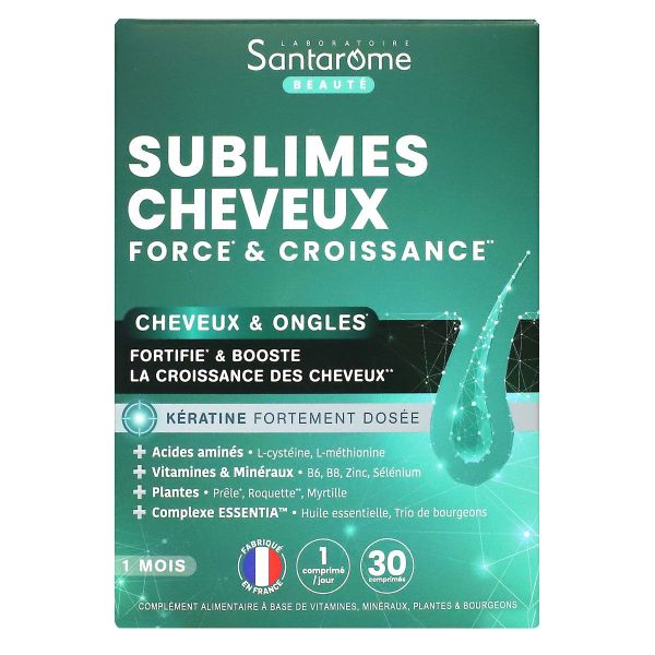 Sublime Cheveux ongles force et croissance 30 comprimés