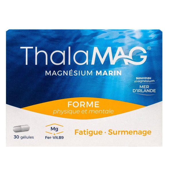 Magnésium marin forme physique et mentale 30 gélules
