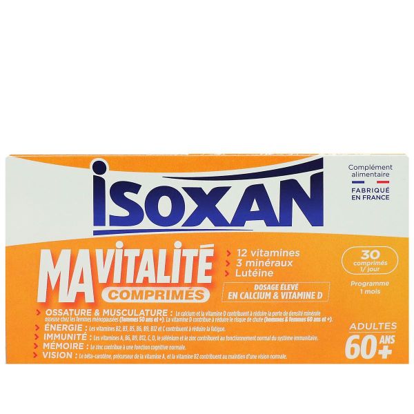 Ma Vitalité +60 ans énergie mémoire immunité 30 comprimés