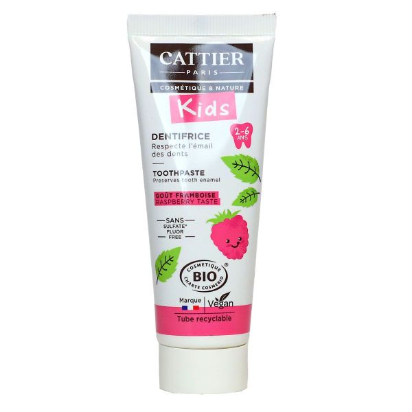 Kids dentifrice bio 2-6 ans framboise 50ml