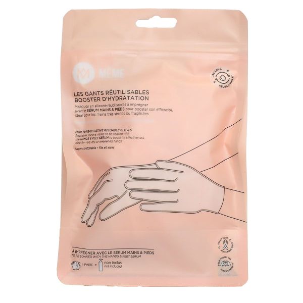 Les gants réutilisables Booster d'hydratation masques silicone