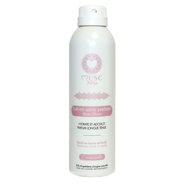 L'irrésistible lait en spray parfumé Musc Blanc 200ml