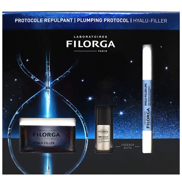 Coffret Hyalu-Filler creme hydratante repulpante 50ml + Routine repulpante offerte