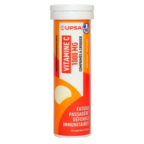 Vitamine C 1000mg 15 comprimés à croquer
