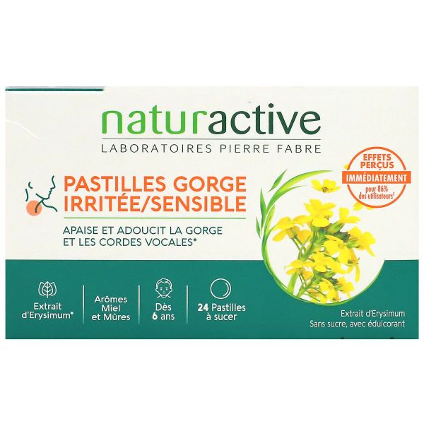 24 pastilles gorge irritée et sensible