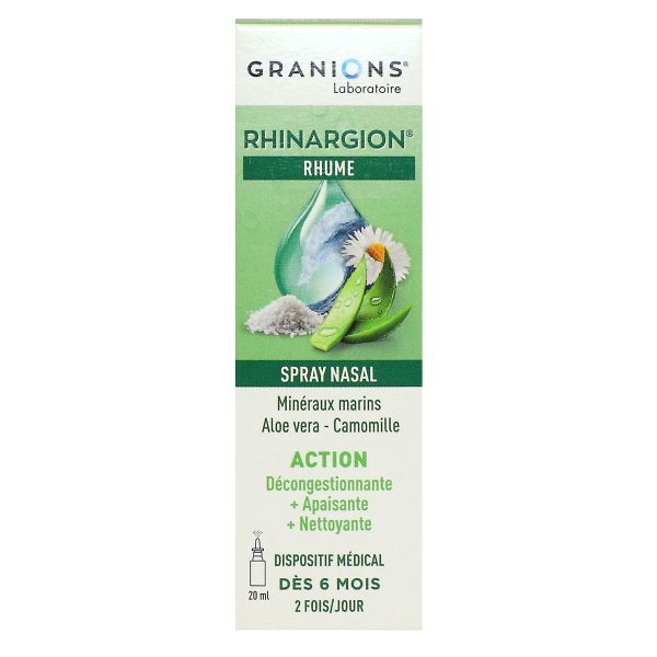 Rhinargion spray nasal décongestionnant apaisant 20ml