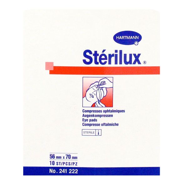 10 compresses opthalmiques