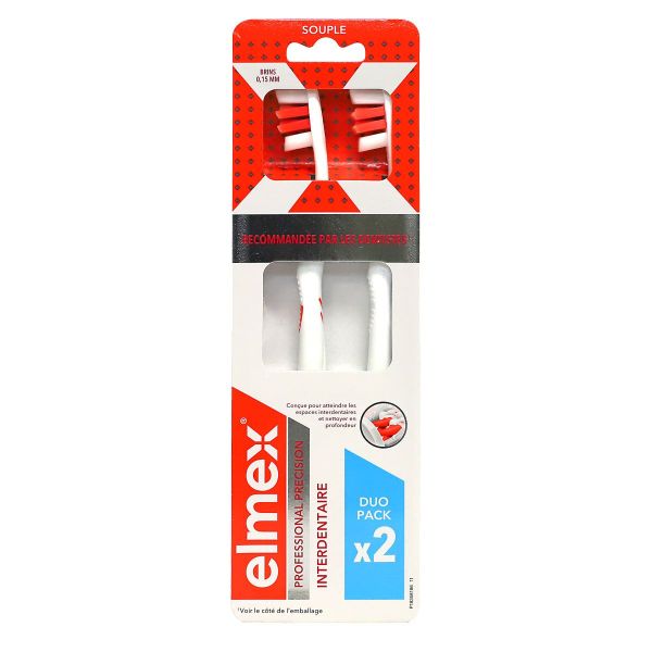 Professional Precision interdentaire 2 brosses à dents Souple