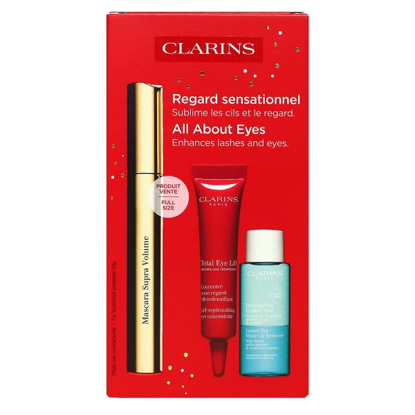 Coffret Mascara Supra Volume + demaquillant 10ml + Total Eye Lift 7ml