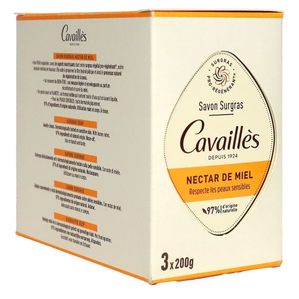 Savons surgras nectar de miel 3 x 200g