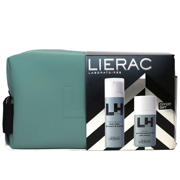 Homme fluide anti-âge 50ml + deo anti-transpirant 48h anti-traces 50ml + trousse offerte
