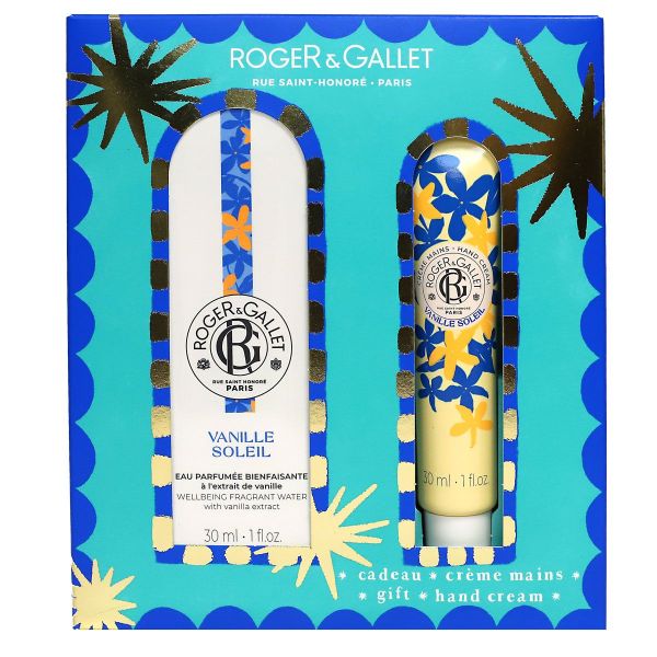 Coffret Vanille soleil eau parfumée Bienfaisante 30ml + creme mains 30ml offert