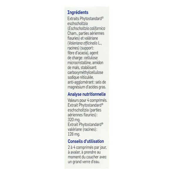 Phytostandard eschscholtzia 30 comprimés