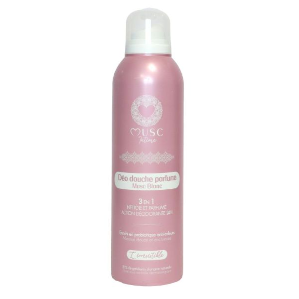 L'Irrésistible deodorant douche parfumé Musc blanc 200ml