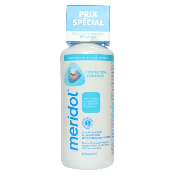 Meridol Protection gencives alcool 0% bain de bouche 400ml